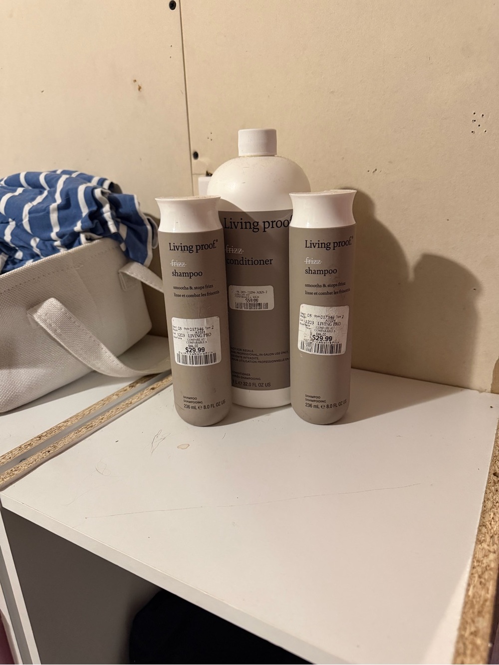 Living Proof Frizz Shampoo & Conditioner Set in Taupe